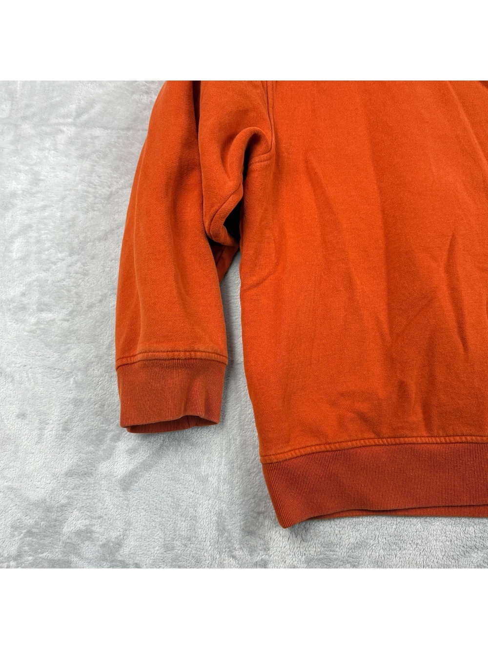 Tommy Hilfiger Men L Orange Crewneck Sweatshirt Flag Logo Heritage Minimal Prep - Picture 6 of 8